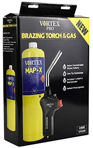 Arctic Hayes Vortex Pro Brazing Torch with 450 g MAP-X Gas