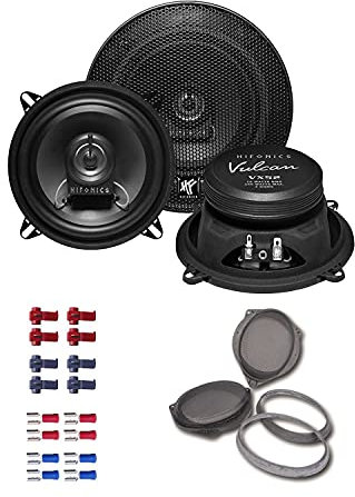 Hifonics VX52 Auto Lautsprecher Boxen 300 Watt 13 cm 2 Wege Koax passend für Ford Escort (MK5/MK6/MK7) 1990-2000 Seitenteil Heck