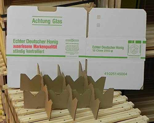 Generisch 10 Leerkarton DIB Honig 250g Glas Imker Imkerei Honigglas Deutscher Imkerbund
