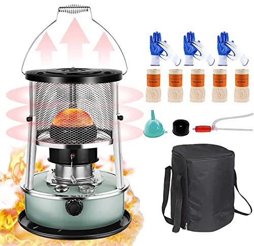 5 Dochte Petroleumheizung, Tragbare Heizung Für Camping, Mobile Heizung Ohne Strom, 2 In 1 Petroleumofen, 360 ° Heizung, Für Eisfischen Wandern Garten