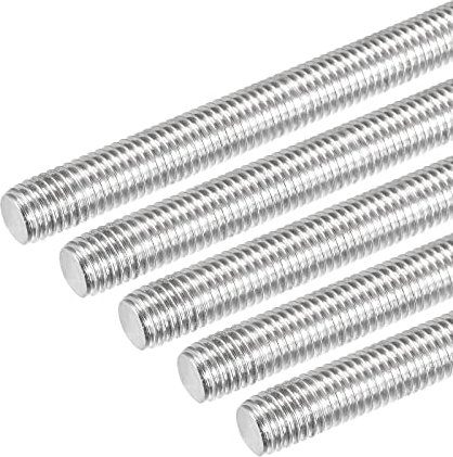 DMiotech 5pz M12 x 200mm Completamente Filettato Asta 304 Inossidabile Acciaio Destra Mano Filettature Asta Barra Perni Morsetti e Bulloni a U