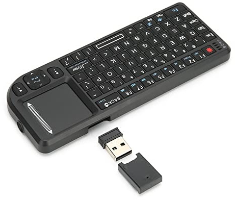 Mini Teclado Inalámbrico con Panel Táctil y Puntero Láser, Operación Flotante 2,4G paraLinuxOS X