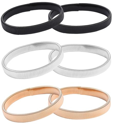 QHFlashbuy 3 Paar Ärmelhalter,Elastische Hemd Ärmelhalter Sleeve Holders Anti Rutsch Hülsenhalter Strumpfbänder Stretch Hemdärmel Clips zum Fixieren von Langen Ärmeln