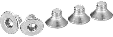 DTGN Viti a Testa Cilindrica Esagonale M3-0.5 x 4mm, 50Pz. Viti a Testa Piatta Esagonale in Acciaio Inossidabile 304, Filettatura Completa, Bulloni Svasati.