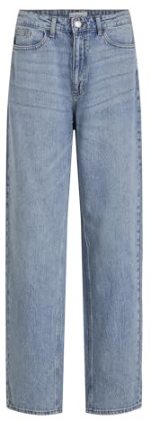 Vila Kelly Jaf raka jeans med hög midja 42, Blã¥, 42, Blã¥, 38