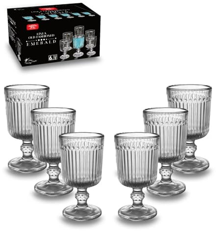 ARCA, Set di 6 Bicchieri Old Fashioned Vetro Emerald, 65ml