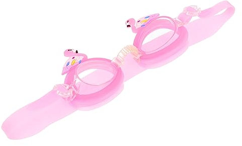HANABASS Cartoon-Schwimmbrille für Kinder süße Kinderschwimmbrille Goggle Kinder Cartoon wasserdichte Antibeschlag- Kieselgel Rosa
