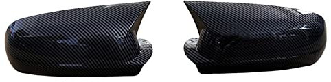 DZSQWETYU Spiegelkappe Auto Kohlefaser Ox Horn Rückspiegel Shell Aufkleber Rückspiegel Abdeckkappen Trim Für VW Für Golf Mk4 4 2022 Abdeckkappen