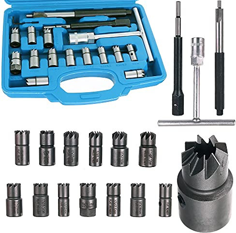 Lot de 17 outils de nettoyage universels pour injecteur diesel