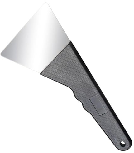 Spatola per tinta, raschietto automatico in acciaio inox con manico in fibra di carbonio, pulitore per la rimozione di pellicole per finestre, per l'installazione di auto e camion