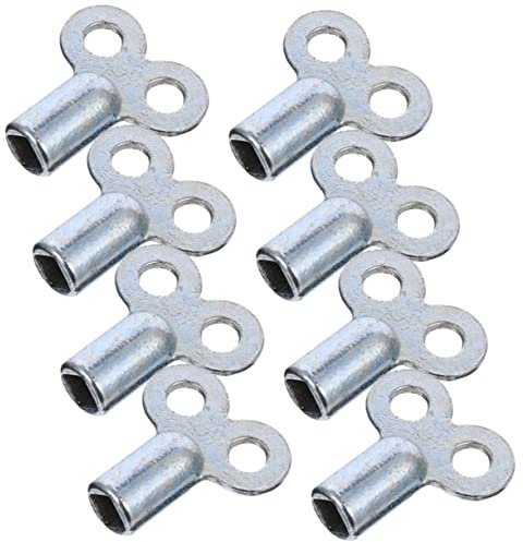 ASAKKURA 8pcs Universal Radiator Air Vent Keys with Square Hole 5×5mm for Heater Bleeding and Gas Valve Utility Tool Set for Plumbing and Radiator Maintenance