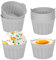 8 PCS Air Fryer Egg Poacher,Silicone Air Fryer Egg Poacher,Reusable Food Grade Air Fryer Accessories,Nonstick Ramekins for Air Fryer Poached Egg Muffin Cake Cooking Baking Microwave Oven(Grey)