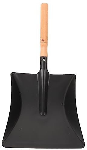 DECOMELODY Pala Pequeña para Tierra De Jardín Mango De Madera Ergonómico, Pala Plana Ligera De Hierro para Jardinería y Limpieza Doméstica, Herramienta Resistente para Uso Al Aire Libre