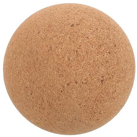BIUDECO Praktischer Massageball aus Kork Faszienball für Rücken Nacken und Füße Muskelentspannung Faszienmassage Yoga Zubehör Tragbar Vielseitig Einsetzbar
