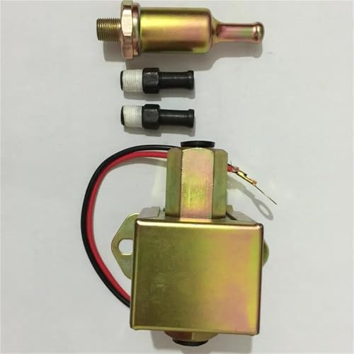 Benzinpumpe Kraftstoffpumpe Diesel-Benzin 12 V Facette Rotes Oberteil Quadratische Elektrische Kraftstoffpumpe 40104 40106 40107 P502 Niederdruck Extern Für Ford Vergaser Benzinhahn