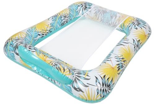 VANZACK Sdraio Gonfiabile Piscina per Adulti in PVC Morbido e Resistente Sedia Galleggiante con Rete Traspirante Lettino Relax Esterno Skin-friendly per Piscina e Spiaggia