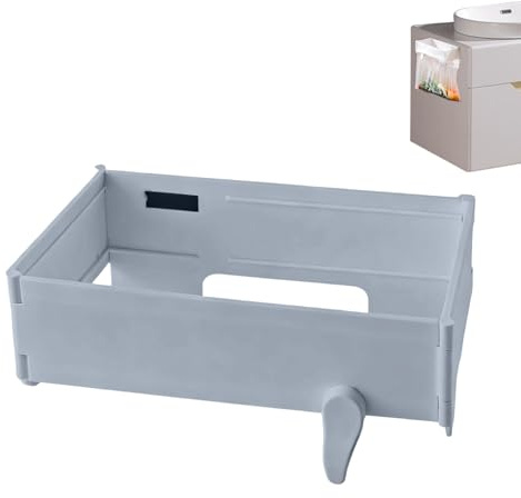 Soporte magnético para bolsas de basura | Estantería plegable para almacenamiento de residuos – con cierre de cierre magnético para bolsas de basura de cocina, armarios de cocina, puertas, armarios
