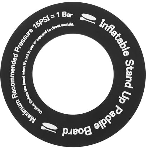 DIYEAH Coussinet de Valve en PVC Noir Rond pour Matelas Gonflable, Planche à Pagaie et Bateau Pneumatique, Joint de Valve Résistant pour Kayak et Canapé Gonflable de Camping