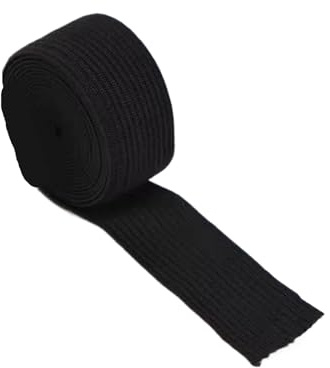 Bandas elásticas de 5 metros de ancho, 10-60 mm, accesorios de costura for bricolaje, banda de goma(Black 55mm)