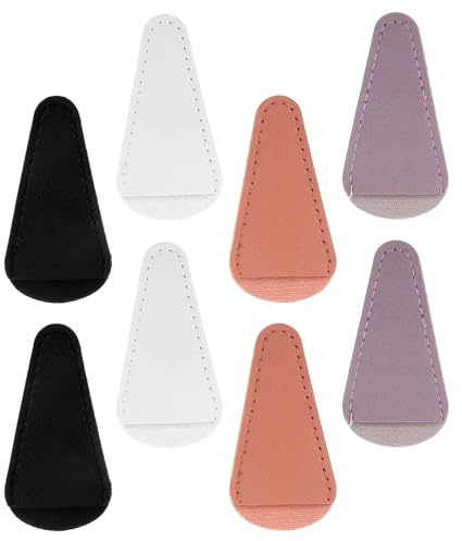 iplusmile 8pcs Scissor Tip Cover Pu Leather Scissors Protector Portable Blade Protection for Blades and Scissor Tips, Salon Use and Kitchen