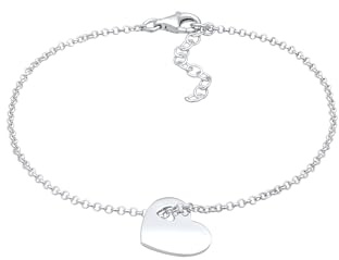 Elli Pulseras El Amor del Corazón de las Damas Cortado en Plata Esterlina 925