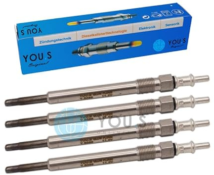4 Stück YOU.S Original Glühkerzen Länge: 131,0 mm Spannung: 11,5 V - 88900715