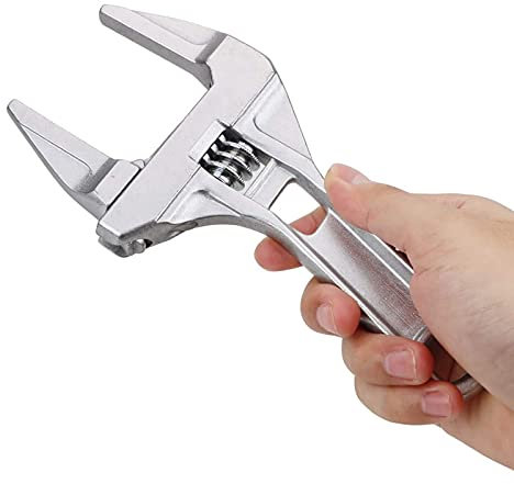 Jieddey Schraubenschlüssel,Rollgabelschlüssel 6-68mm Breiter Backenschlüssel Aluminiumlegierung Verstellbarer Rohrzange Klempner Handwerkzeug zum Anziehen der Schrauben der Lösenmuttern