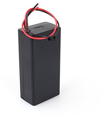 Caja de Soporte de batería de 9V PP3 Cubierta de Caja de CC con Cable e Interruptor de Encendido/Apagado