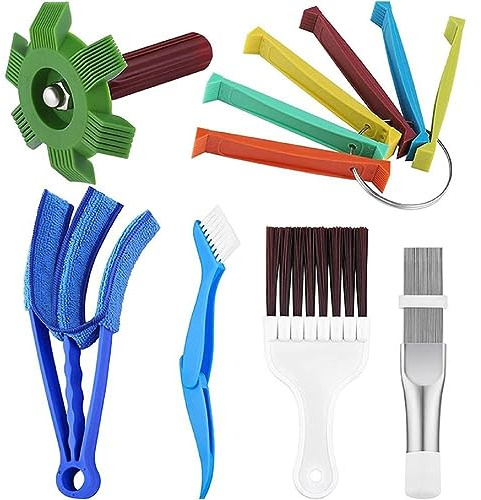6x Klimaanlage Bürsten Set Flossenkamm Klimagerät Flossenreiniger Kondensator Heizkörper Flossenkamm Flossenglätter Reiniger Kondensator Flossen Glätteisen Flossen Glätteisen Bürste Klimagerät