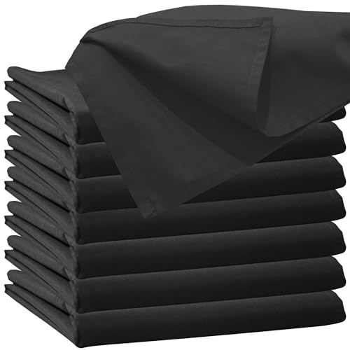 Glatte Bettlaken 200x220 cm ohne Gummizug Schwarz Uni Baumwolle | Einfache Klassische Hotel Betttuch ohne Spanngummi - Hotel Laken Haushaltstuch Baumwollstoff Waschbar