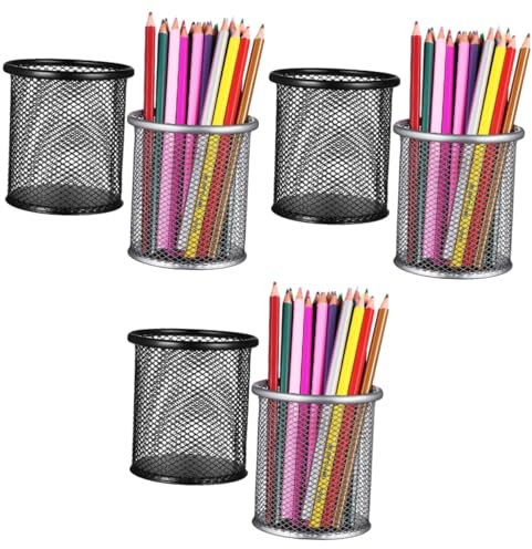 DIYEAH 6stücke Metall Pen Organizer Praktischer Stiftehalter Mesh Für Schreibtisch Für Bürobedarf Und Make-up-pinsel Platzsparend Und Vielseitig Einsetzbar