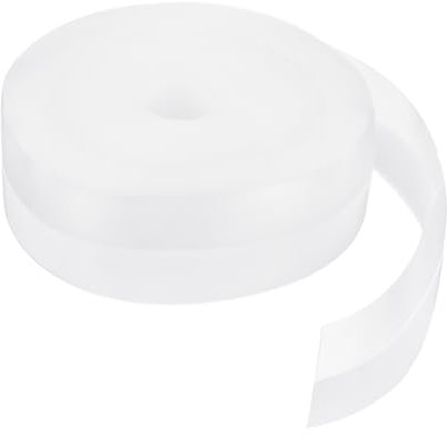 sourcing map Weather Stripping Door Seal 39.37ft x 35mm Silicone Seal Strip for Door Draft Stopper Adhesive Tape Window House Shower Glass Gaps Length 12m, Transparent