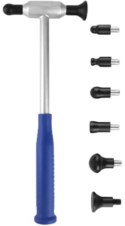 LeeQinersw Martelli per Rimozione Ammaccature Auto Leggeri E Pratici Attrezzi per Carrozzeria Alta Performance Adatto per Veicoli E Autocarri, 7 Pezzi