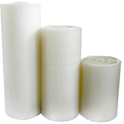 Rollo de Malla de Alambre plástico Red Plástico Mallas Blanco Ideal para cercado jardín y enclos para pequeños Animales Barrera Conejos y jardinería Malla Pollo Duradera Cuadrícula1.2cmxAlta50cm