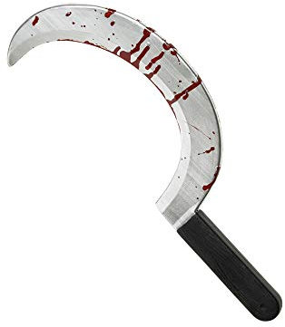 W WIDMANN MILANO Party Fashion - Blutige Waffe, circa 44 cm, Accessoire, Horror, Halloween, Mottoparty, Kostümzubehör