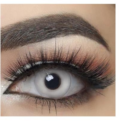 lentilles white out zombie halloween - sans correction