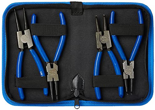 US PRO B2059 4pc 6 Circlip, Snap Ring Pliers, Internal External 150mm, Blue