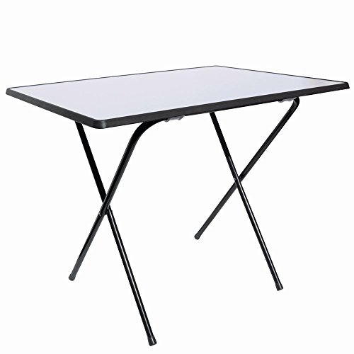 MFG 1020203 Campingtisch Stahlrohr Scherengestell, 60 x 80 cm, Platte anthrazit | MFG, Scherengestell, Falttisch, Balkon, Terrasse, Camping, Gartentisch, wetterfest, leicht, platzsparend, stabil