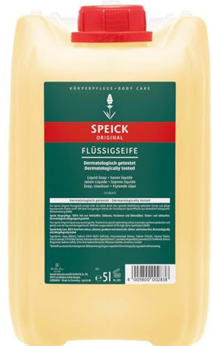 Speick Original Flüssigseife – sanfte Reinigung, unverwechselbarer Duft, vegan, 5l