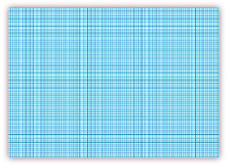 Millimeterpapier Block DIN A2 (594 x 420 mm) 25 Blatt, links + rechts verleimt (blau)