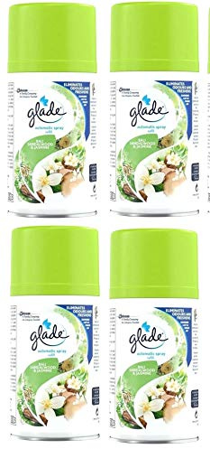 Glade Automatisches Spray, Bali-Sandelholz und Jasmin, Nachfüller, 269 ml, 4 Stück