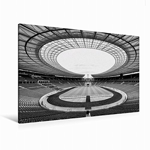 Premium Textil-Leinwand 120 x 80 cm Quer-Format Berliner Ansichten in Schwarz und Weiß | Wandbild, HD-Bild auf Keilrahmen, Fertigbild auf hochwertigem Vlies, Leinwanddruck von Andreas Klesse
