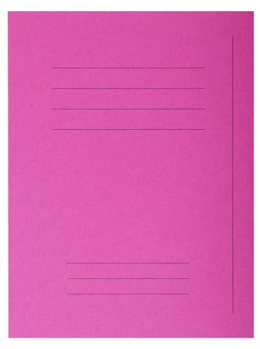 Exacompta 435020E Packung 50 Forever Aktendeckel (mit Beschriftungsfeld aus Recycling Karton 250 g, DIN A4, 21 x 29,7 cm) fuchsia