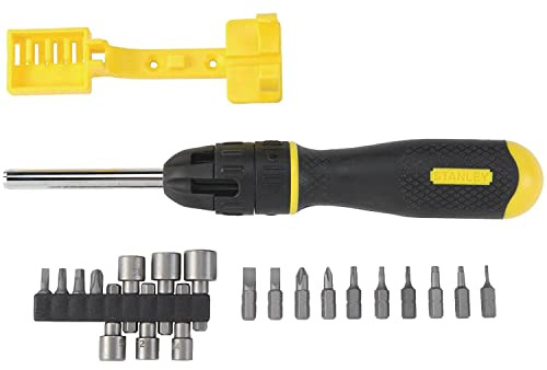 STANLEY Screwdriver Set, Multibit, Ratcheting, 20-Pack (62-574)