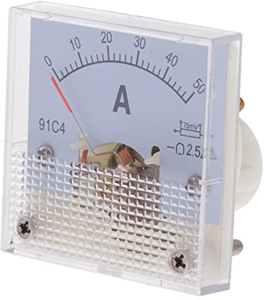Ampèremètre Analogique CC Compteur Ampèremètre Ampèremètre Jauge De Panneau De 50A (75mV)
