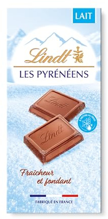 Lindt Tablette LES PYRÉNÉENS Chocolat Lait 150g | Chocolat Lait • Tablette • Fondant • À déguster • Frais.