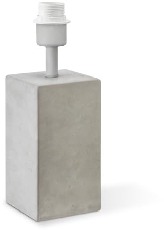 Home Sweet Home Industrielle Tischlampenfußsäule für Lampenschirm | Leuchte | 11/11/32cm | Beton | Tischlampensockel aus Beton | E27 | für Lampenschirm | Leuchte max.35cm