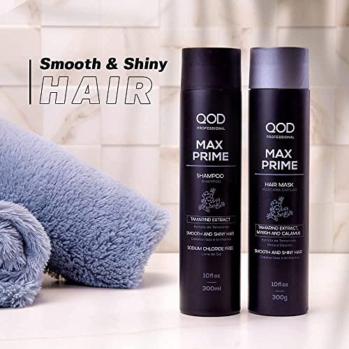 QOD Shampoo und Conditioner, Friseur Qualität mit Keratin, ohne Silikon, für trockenes, geschädigtes Haar, pflegt das Haar, macht es geschmeidig, speziell nach Glättung Behandlung, Damen und Herren