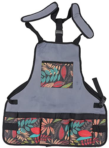 iplusmile Multi-pocket Apron for Garden Kitchen and Work Oxford Cloth Apron Pockets Heavy Duty Tool for Outdoor and Indoor Use