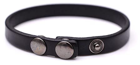 FWSHANGMAO Lederarmband Herren, Lederarmband Für Mann Manschette Armband Verstellbar Klassisch Doppelt Gewickelt Lederschnalle Schwarzes Armband Herrenschmuck Für Jungen Männer Geschenke